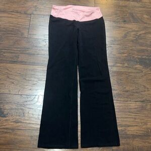 Old navy scribe joggers sweats jogging pants size medium black & pink stripped.